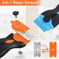 thumbnail image 5 of Starwal 2PACK Razor Blade Scraper: 2-in-1 Multi-Purpose Cleaning Tool with Blades, Metal Blades, and Double-Edged Razor Blades for Effortless Removal of Decals, Stickers, Labels, and Paint, 5 of 9