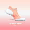 thumbnail image 3 of Feetures Elite Max Cushion No Show Tab Ankle Socks - Sport Sock with Targeted Compression - Vibrant Reef, L (1 Pair), 3 of 7