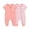 15Pink43, variant on MEZZALL Child 2-Pack Baby Boys Romper Striped Jumpsuit With Two Way Zipper Soft Bodysuit For Toddler Playwear O-Neck Holiday Onesies