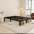 thumbnail image 6 of Leumius 14" Queen Bed Frame,Heavy Duty Metal Platform Bed with Storage Space Under Frame,No Box Spring Needed,Black, 6 of 15