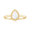 thumbnail image 4 of Rosec Jewels Certified Lab Grown Diamond Solitaire Ring 5x7 mm Pear Shaped - EF-VS Quality, 14K Yellow Gold, US 3.00, 4 of 8