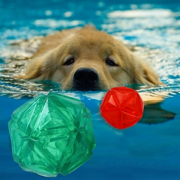 Walbest Dog Water Toys, Floating Pool Toys for Dogs, Interactive Summer Games Toys, Motion Activated Water Toys Dogs Supplies Doggy Chew Molar Teeth Cleaning Pet Dog Self-Playing Toy