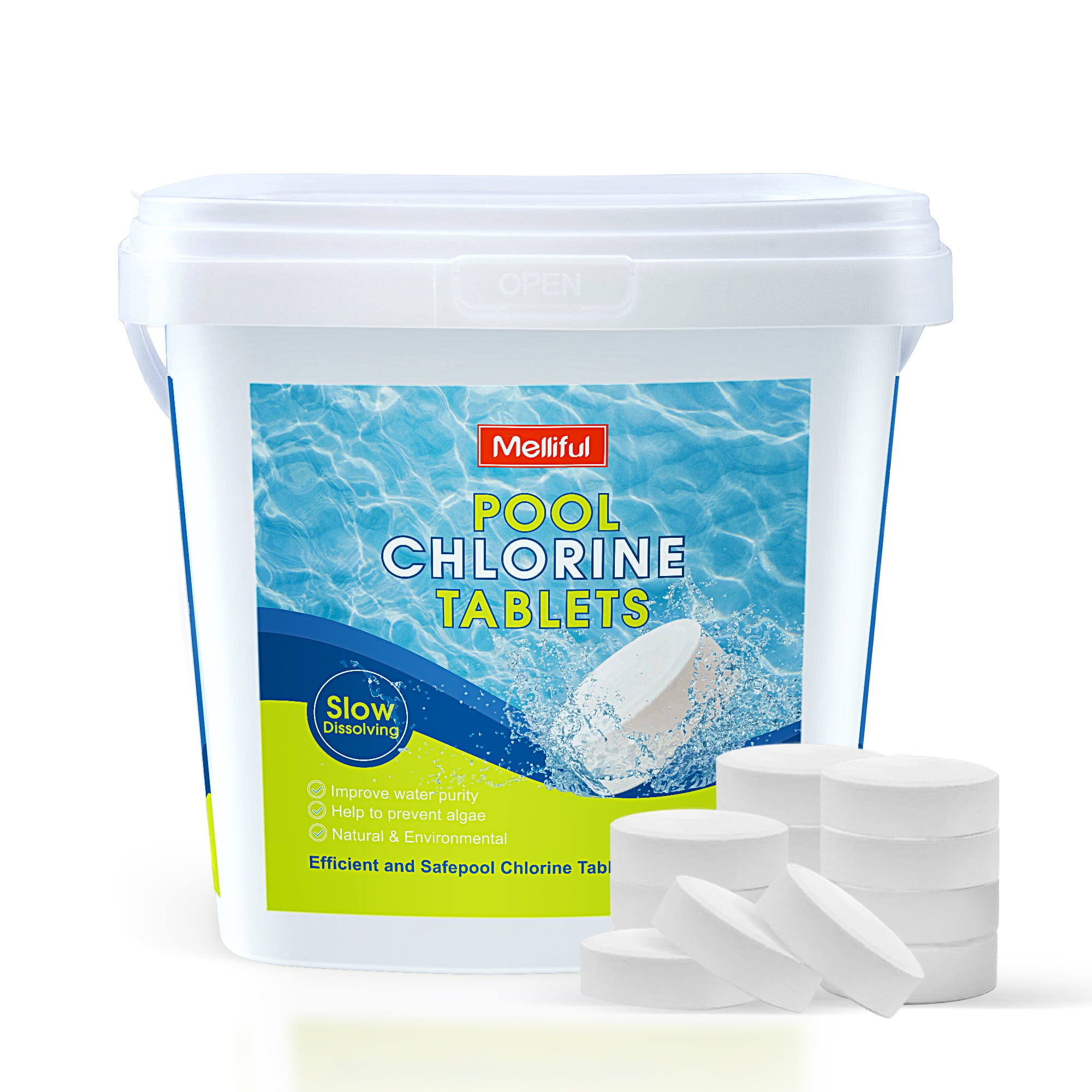 Melliful 330 Pcs Chlorine Tablets for Pool, Stabilized Chlorine Tablets