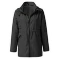 lystmrge Women's Waterproof Windbreaker, Long Nylon Jacket with Hood