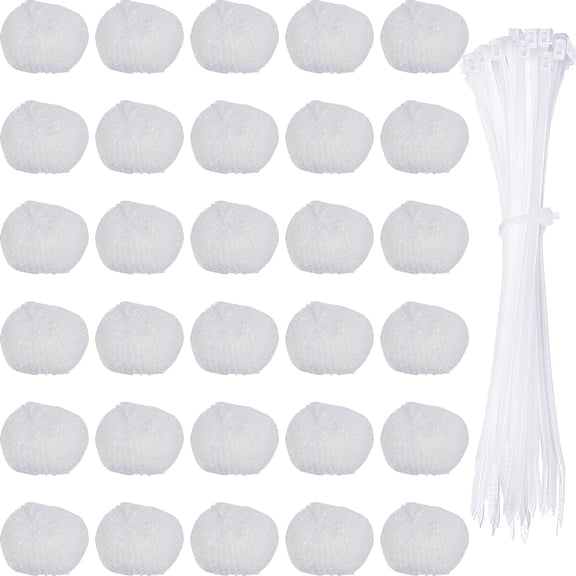AEVXKHI 30PCS Washing Machine Lint Traps, Nylon Washer Lint Catcher, Laundry Mesh Washer Hose Filter, Washer Hose Lint Traps with 30 Cable Ties for Washing Machine Sink Bathtub Prevent Drain Clogging