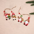 thumbnail image 5 of Cheapark 12-Piece Christmas Wooden Slices - Hat-Shaped Ornaments for Tree Hanging, Festive Crafts for Holiday Decor, 5 of 6
