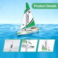 thumbnail image 6 of PLAYSTEAM Voyager280 STEM Educational 2.4GHz RC Sailboat, Wind-Powered Remote Control Boat Toy with Adjustable Sail and Rudder, Green, 6 of 8