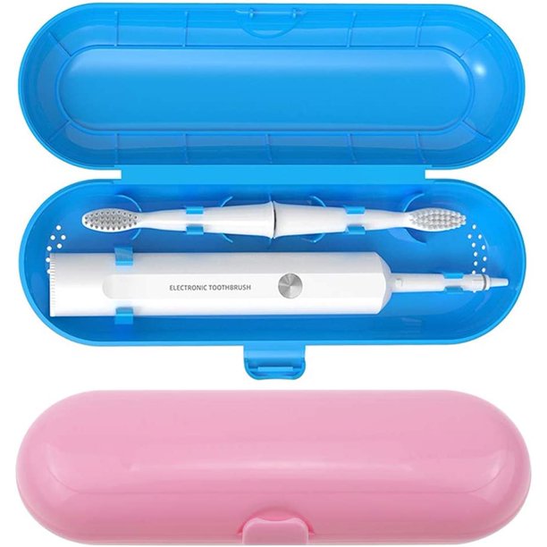 Estuche de plástico para guardar cepillos de dientes eléctricos, ideal para viajes o viajes, disponible en dos colores: rosa y azul, portátil y liviano. Rojo Verde MX-0130932FYD