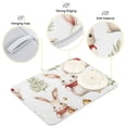 thumbnail image 4 of Rabbits Oranges Leaves Dish Drying Mat Dish Drainer Rack Mats Water Absorbent Non-Slip Easy Clean Heat Resistant for Kitchen Counter, 4 of 8