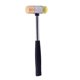 thumbnail image 3 of MARTILLO DE TRASTE DE LATÓN Cabeza de 7/8" de diámetro Mango de madera de luthier para trastear guitarra Amarillo, 3 of 9