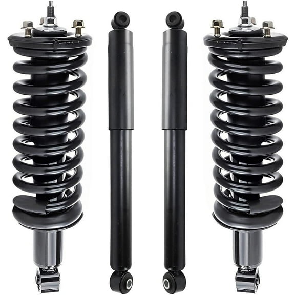 Detroit Axle - 4WD Front Struts with Coil Spring   Rear Shock Absorbers Replacement for 2005-2021 Nissan Frontier 4.0L 3.8L - 4pc Set
