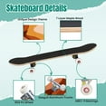 thumbnail image 4 of 31'' Complete Skateboard 7 Layer Canadian Maple Double Kick Deck Skateboards Terracotta Art Print Abstract Modern Painting Fashion Scandinavian Skate Board for Beginner Adult Gifts, 4 of 5