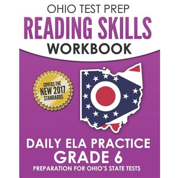 Pre-Owned OHIO TEST PREP Reading Skills Workbook Daily ELA Practice Grade 6: Practice for Ohio's State Tests (Paperback) by O Hawas