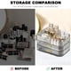 thumbnail image 4 of Organizador de maquillaje de gran capacidad con cajón apilable, organizador de cosméticos para el cuidado de la piel, organizador y almacenamiento de tocador de baño, organizador a prueba de polvo, 4 of 7