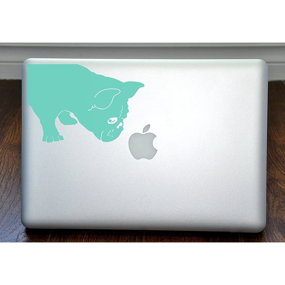 French Bulldog Sniff Mint Decal for 13" Macbook