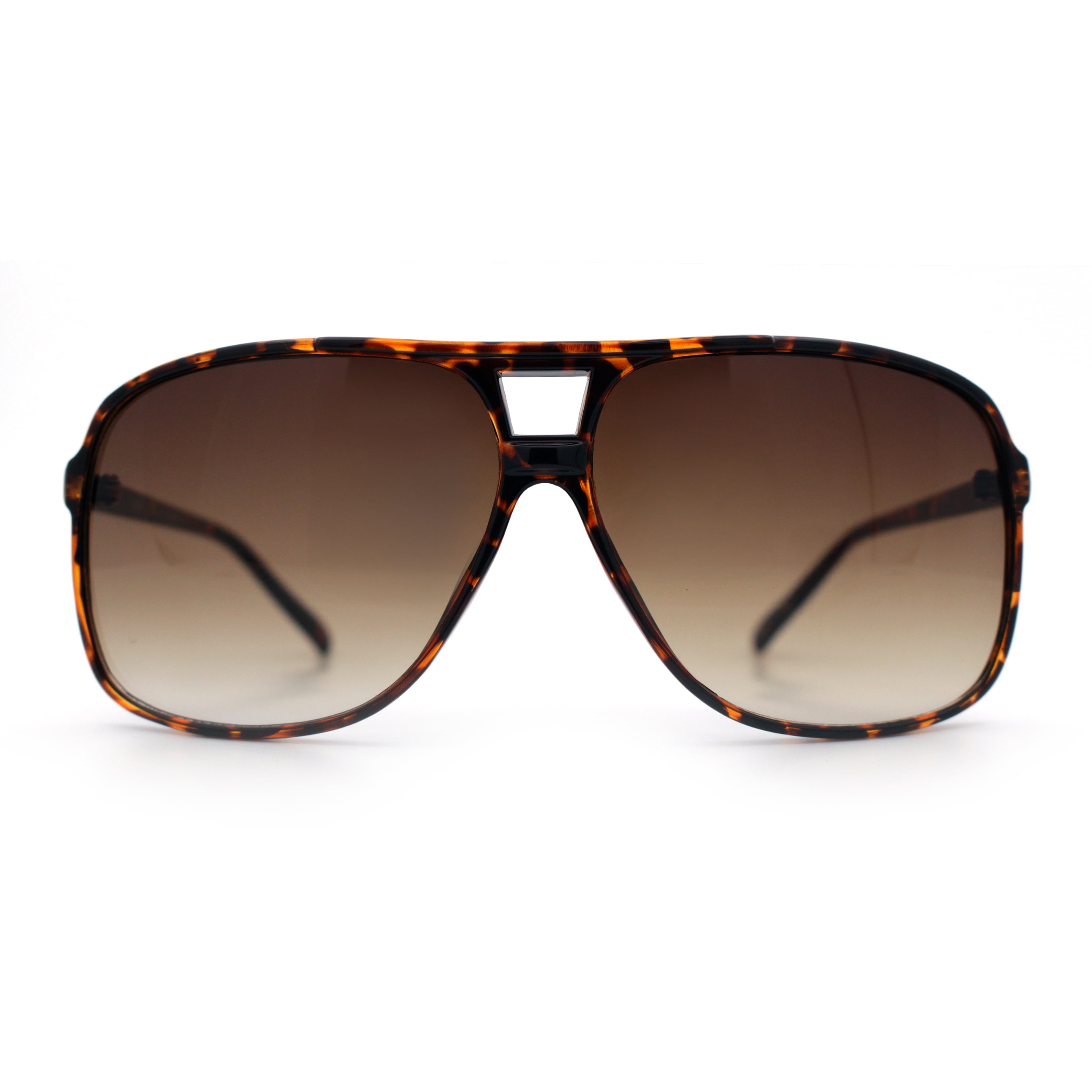 SA106 Oversize Large Thin Plastic Racer Mens Sport Sunglasses Tortoise