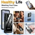 thumbnail image 6 of ANTSHARE For Samsung Galaxy S25 Case, Waterproof Built-in Screen Protector,  Full Body Shockproof Dustproof Phone Case For Samsung Galaxy S25, 6 of 8