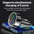 thumbnail image 4 of 66-250W PD Car Charger QC3.0 Fast Charge One to Six Car Cigarette Lighter Plug Car Charger Flash Charge with Digital Display, 4 of 8