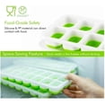thumbnail image 2 of U Chef Molde Cubitos Cubos De Hielo Tapa Sin Bpa Set De 4 verde 25.4 U Chef M.CubosHielo, 2 of 7