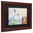 thumbnail image 3 of Trademark Fine Art "Opie's Kiss" Canvas Art by Pat Saunders-White, Black Mat, Black Frame, 3 of 4