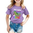 thumbnail image 1 of Back To School Printed Summer Top With Three Quarter Sleeves For Kids Light Shirts for Kids, 1 of 4