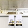 thumbnail image 5 of SPXUBZ Kitchen Towels, Black and White Buffalo Plaid Sunflower Truck Welcome to Our Home for Home Kitchen Decor Housewarming Gift Towel Set of 2, 5 of 5