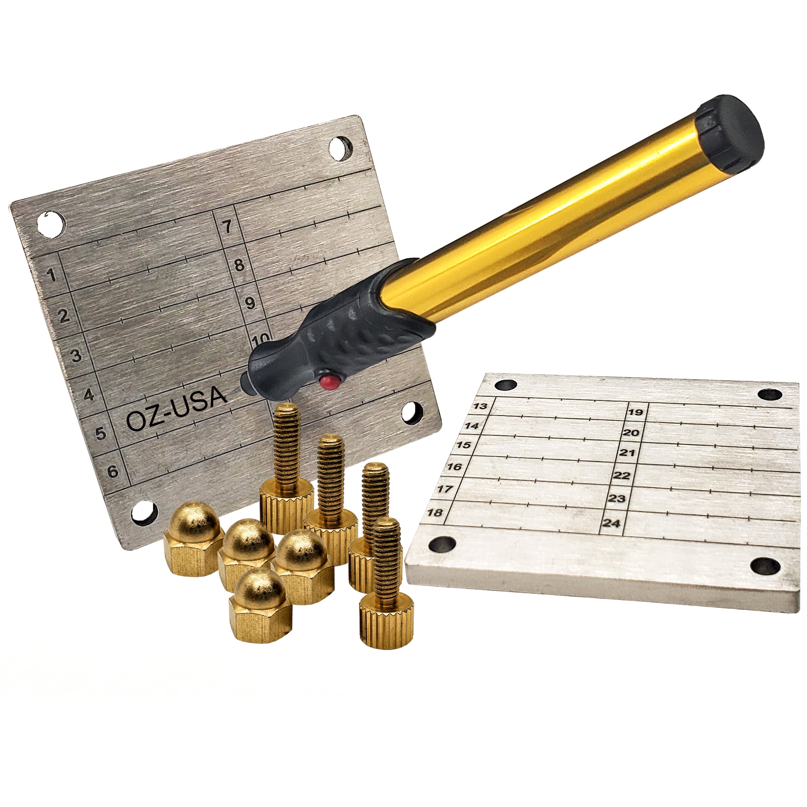 OZ-USA Ti1000™ Titanium Crypto Seed Phrase Recovery Cold Storage System Metal Plate + Engraving Pen