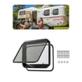 thumbnail image 1 of VEVOR RV Exit Window, 30" W x 20" H Tinted RV Window with Net Screen and Trim Ring, Fit for 1 1/4" - 1 13/16" Thickness Wall, RV Window Replacement for Teardrop Cargo Trailer Camper, DOT Approved, 1 of 9