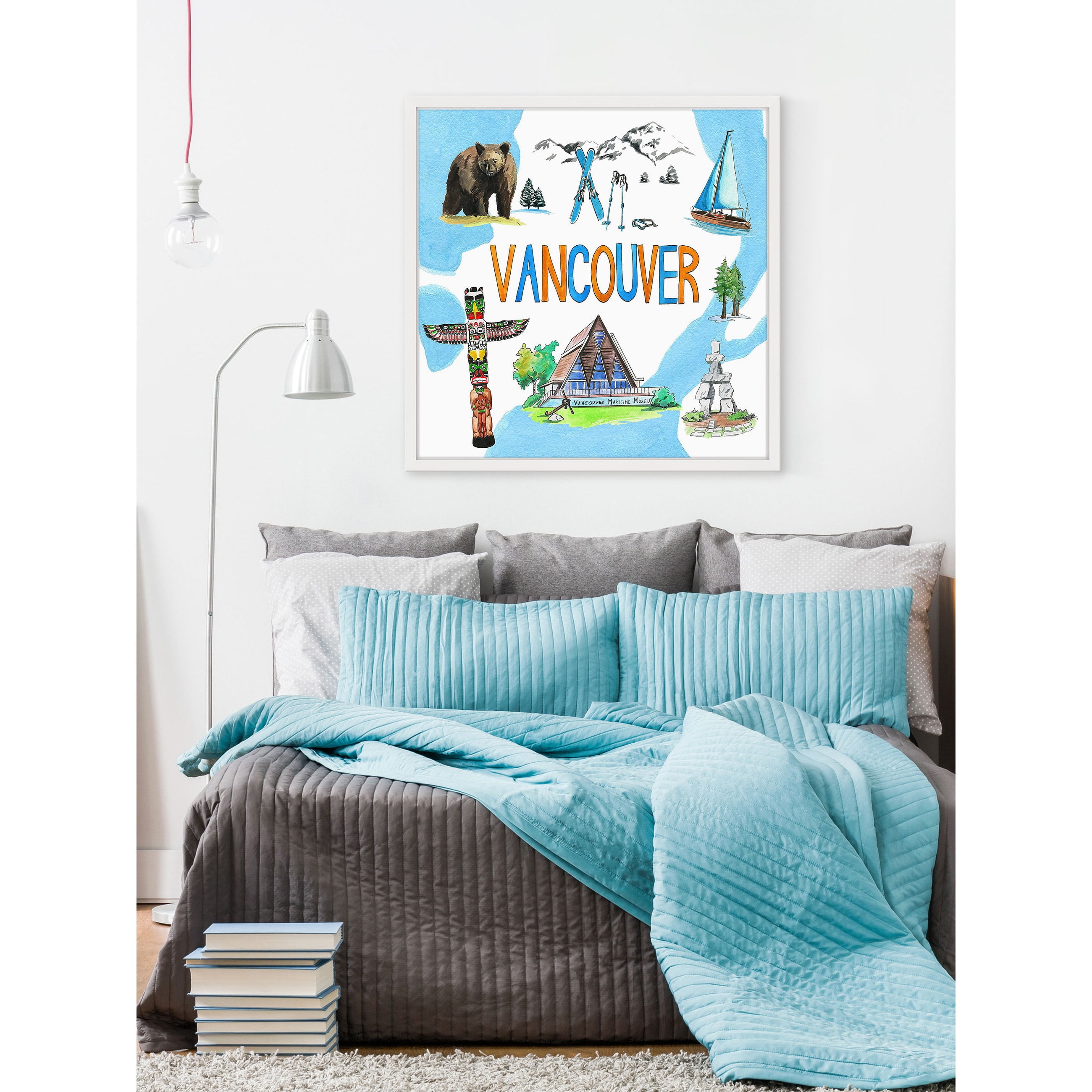 "Unforgettable Vancouver" Framed Painting Print