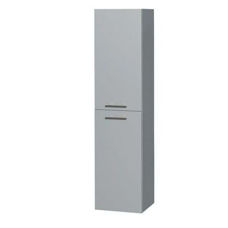 Amare Wall - Wyndham Collection Amare Wall-Mounted Bathroom Storage Cabinet in Dove Gray (Two-Door)