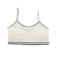 thumbnail image 2 of ATOGUTA Training Bra for Girls Size 8-13 Kids Athletic Seamless Stretchy Crop Tops Dance Yoga Khaki, 2 of 3
