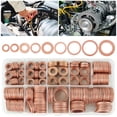 thumbnail image 4 of 400pcs Copper Flat Washers Set M5-M14 Copper Washers  9 Sizes O Ring Copper Gaskets Set Flat Copper Sealing Rings Hardware With Plastic Box, 4 of 7