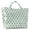 Green, variant on Polka Dot Glossy Waterproof Tote Bag Large Capacity Handheld Shoulder Bag For Daily Shopping Travel Beach Weekend Outdoor Storage Fashion Accessory Supply