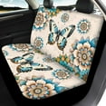 thumbnail image 3 of Pzuqiu Boho Butterfly Full Set Universal Seat Covers for Cars Car Seat Protector Accessories Universal Super Breathable Car Seat Protector Easy to Install Fit for Most Cars And Trucks, Beige, 3 of 7