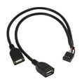 thumbnail image 2 of 1x 30CM 10 Pin Motherboard USB 2.0 Adapter Y Splitter Cable & 2x 50CM 5 Pin Motherboard Extender Cable, 2 of 5