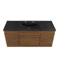 thumbnail image 6 of Render 48" Wall-Mount Bathroom Vanity-EEI-5801-CHA-BLK, 6 of 11