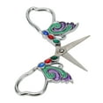 thumbnail image 3 of Vintage Embroidery Scissors Butterfly Shaped Practical Ergonomic Handle Scissors for Sewing DIY Silver Green Purple, 3 of 14