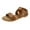 Brown, variant on JeashCHAT Slip On Slide Sandals for Women Women's Flat Shoes Ladies Beach Sandals Summer Non-Slip Causal Slippers (Brown)