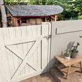 thumbnail image 3 of 1 Set Self Locking Gate Latch for Wood Fence Sliding Gate Lock, 3 of 9