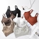 thumbnail image 4 of Guardurnaity Bralette transpirable para mujer, sujetador sin costuras suave y agradable para la piel, sujetador sin costuras Ropa interior Caqui poco profundo, 4 of 6