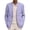 Light Violet, variant on Breezora Tailored Men's Long Sleeve Notch Collar Casual Blazer with Pocket Detail for Office and Business Events XXXL Size Black