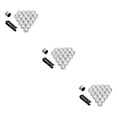 thumbnail image 2 of ZheElen 20Pcs Car Wheel Nut Caps Plastic Waterproof Auto Hub Screw Cover Thread Design Rims Exterior Decoration Good Sealing Silver 3Set, 2 of 6