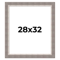 28x32 Frame Grey Real Wood Picture Frame Width 2.75 Inches | Interior Frame Depth 0.5 Inches |