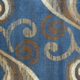 thumbnail image 6 of BizChair Area Rug Modern Contemporary Design 1100 Blue Beige Brown (2 Feet X 7 Feet 3 Inch) Runner, 6 of 6