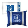 2pc NCAA Duke Blue Devils Pillowcase and Pillow Sham Set College Team Logo Bedding Accessories