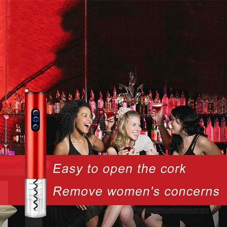 

Electric Wine Bottle Opener Intelligent Cordless Corkscrew with Foil Cutter