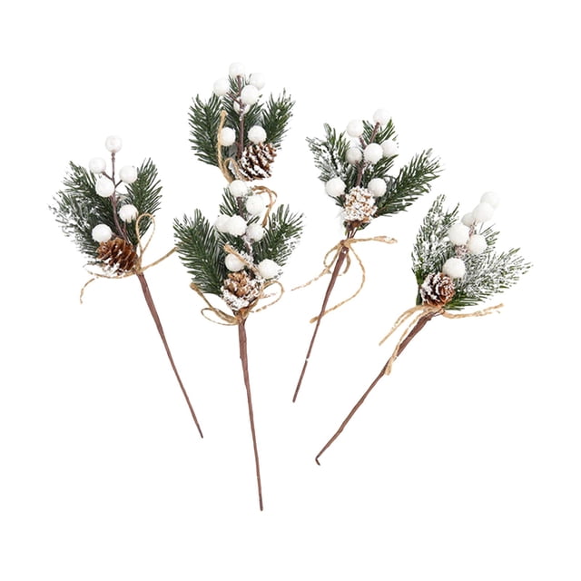 Mini ramo de de bayas artificiales de Navidad con simulación de cuerda Selecciones florales para vacaciones Guirnalda de Navidad Regalos para perfecl Selecciones florales