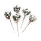 thumbnail image 1 of Ramas de bayas artificiales de Navidad, púas florales para árbol de Navidad DIY Blanco, 1 of 6