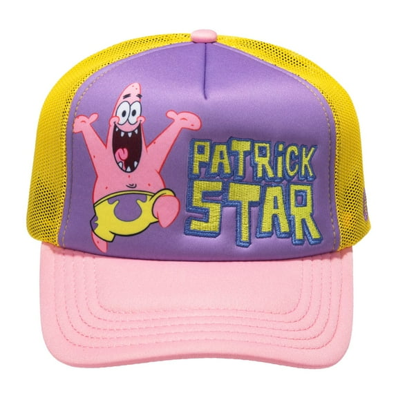 ODD SOX - Patrick Star Trucker Hat – Snapback Cap – Mesh Back – One Size Adjustable Fit