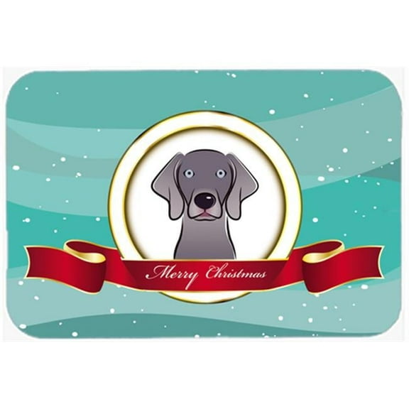 Carolines Treasures  Weimaraner Merry Christmas Mouse Pad- Hot Pad & Trivet